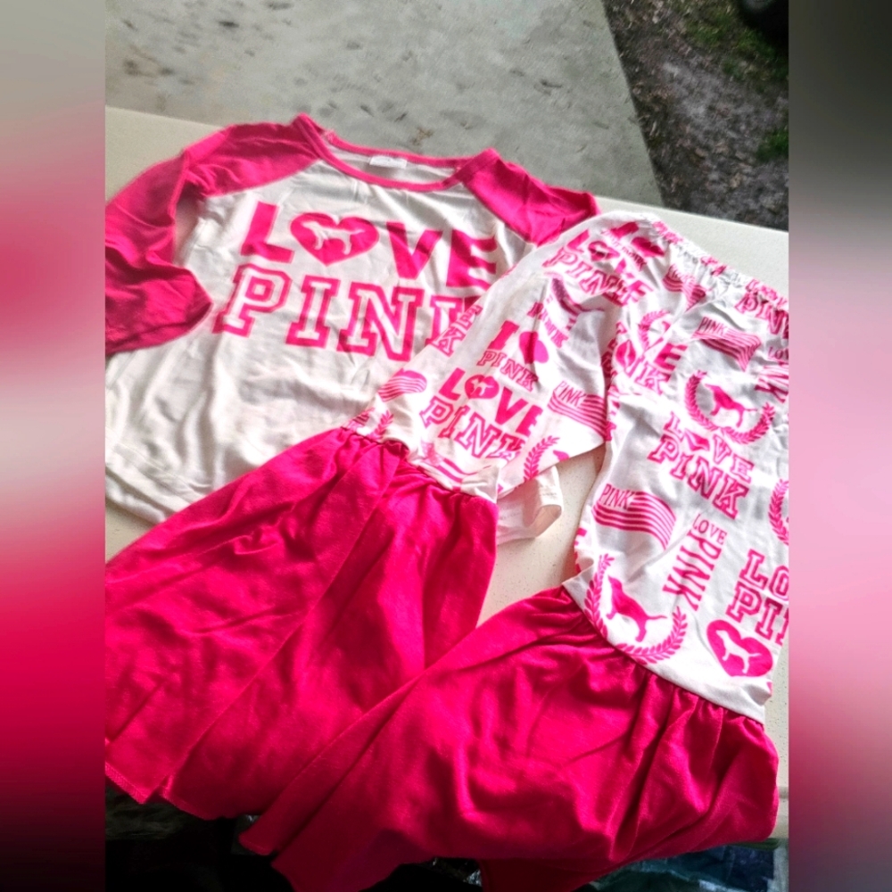2t love pink long sleeve set